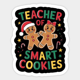 Christmas Teacher of Smart Cookies for Educators Sticker